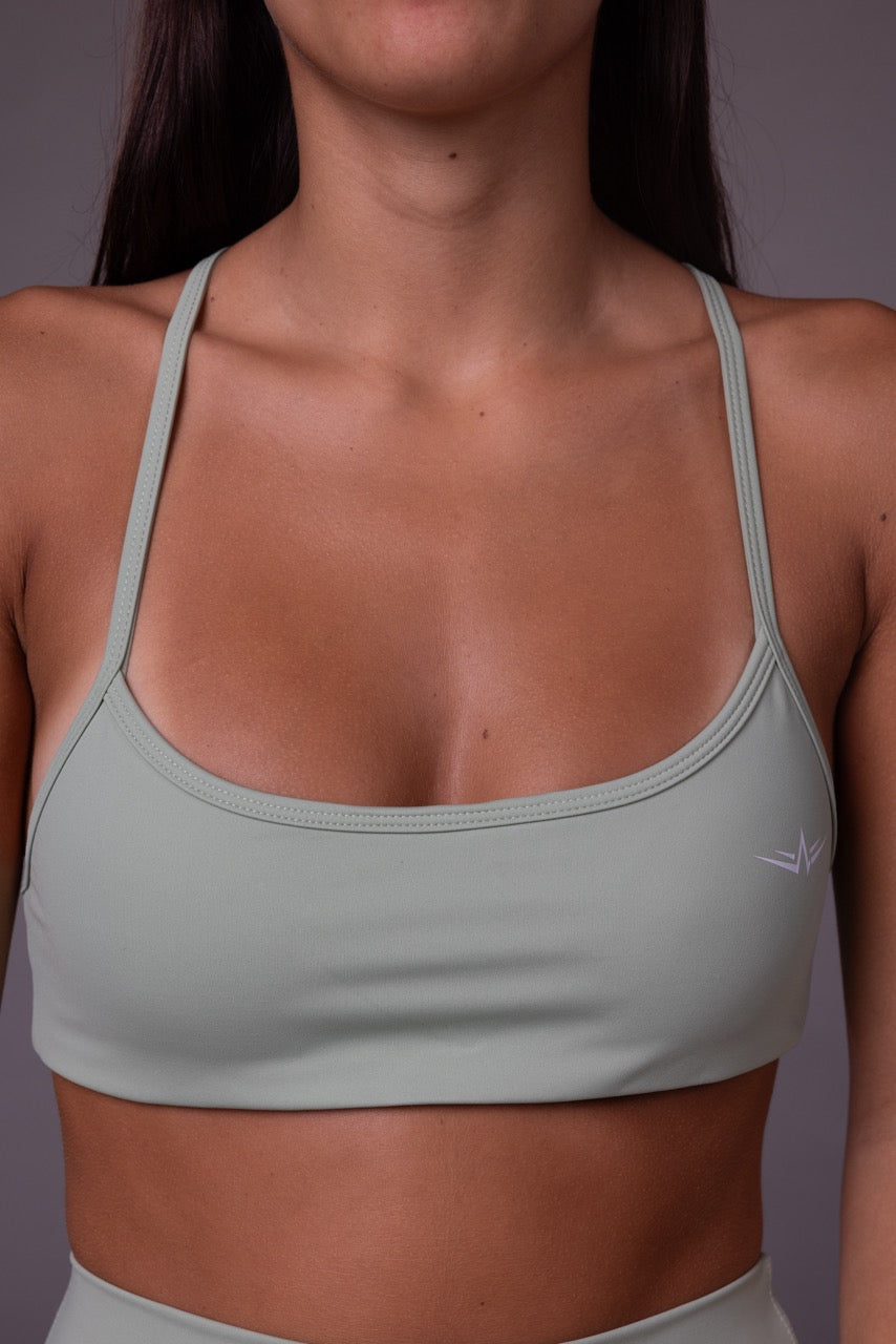 Flow Bra in Willow, front view