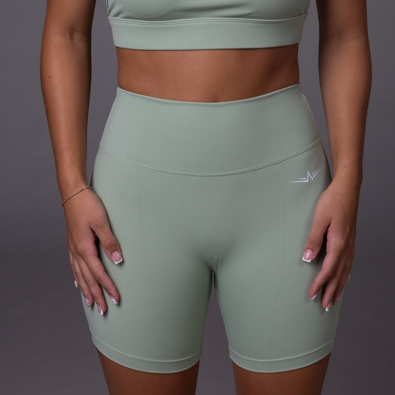 Motion Shorts in Willow, front view